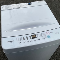【RKGSE-748】特価！ハイセンス/4.5kg/全自動洗濯機/HW-E4503/中古/2020年製/当社より近隣地域無料配達