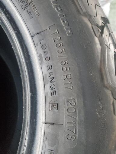 BF グッドリッチ　オールテレーン　265/65R17