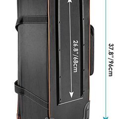 Neewer 写真スタジオ機器トロリーキャリーバッグ 96x39x29cm ブラック