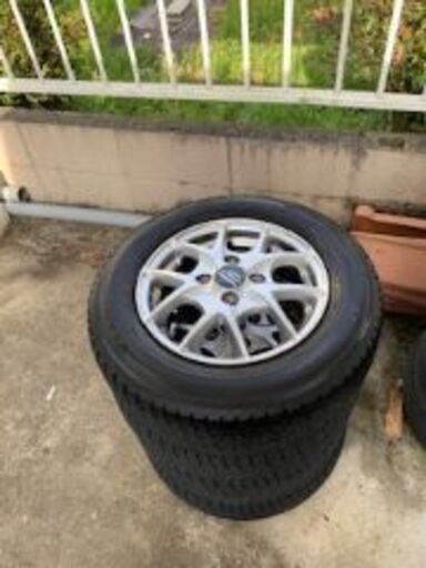 軽四用 145-80R13 アルミホイールスタッドレスタイヤ　4本組