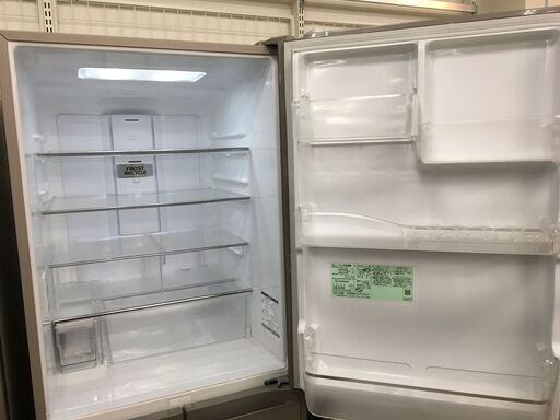 値下げしました!! 日立　冷蔵庫　幅60cm　401L　R-S40K XN　5ドア　右開き　まんなか冷凍　強化処理ガラスドア　2019年製　ファミリータイプ　大容量　自動製氷機能　氷温ルーム　新鮮スリープ野菜室　急冷凍　クリーニング済　堺市　石津
