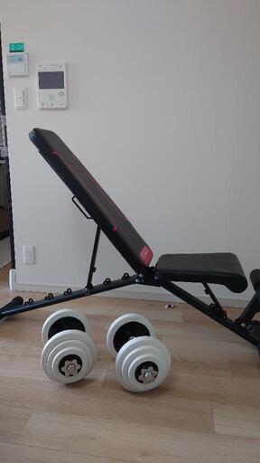 ダンベル・折りたたみベンチセット20kg✕2 ダンベル・折りたたみベンチセット20kg✕2