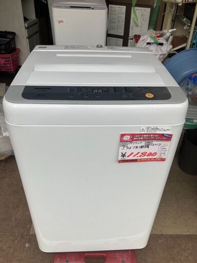 ☆中古￥11,800！【会員価格￥9,440】Panasonic　パナソニック　5.0kg洗濯機　家電　2017年製　NA-F50B11型　幅56cmｘ奥行57cmｘ高さ88cm　【BE025】