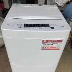 ☆中古￥12,800！Hisense　5.5kg洗濯機　家電　2...