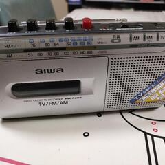 【ジャンク】aiwa ポータブルラジオカセットレコーダー RM-...