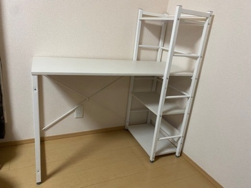 ニトリ システムデスク(ザッキー 110 WW) ホワイト パソコンデスク