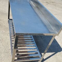 1 作業台 業務 店舗 厨房機器 幅150 奥行き60 高さ90 台面までの高さ80 (㎝)