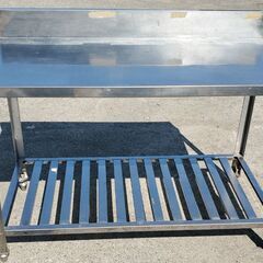  2 作業台 業務 店舗 厨房機器 幅120 奥行き60 高さ90 台面までの高さ80 (㎝)