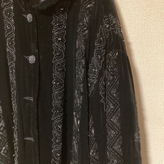 黒 ハーフコート 婦人服