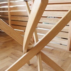 ※値下げしました※円形　ガラス　ダイニングテーブル　幅110