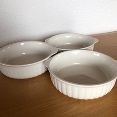 グラタン皿　シンプル　白　食器