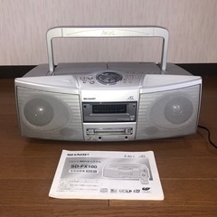 【無料】シャープ 1ビット MD/CD システム SD-FX100
