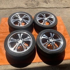 🌈30プリウス215/45R17 7分山ラジアルタイヤ＆アルミセット