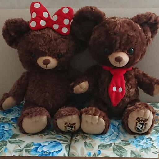 Disney ユニベア ぬいぐるみ ペア Yu 道徳のおもちゃ ぬいぐるみ の中古あげます 譲ります ジモティーで不用品の処分