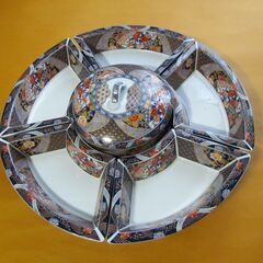 回転オードブル皿 ターンテーブル 食器（陶器）未使用美品