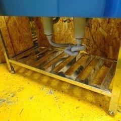 662-0) 新品 業務用 ステンレス 2槽シンク W1000D450H800 二槽 流し台