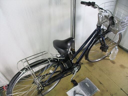 B929★75000円　整備済み　中古電動自転車★BS　アルベルトe ネイビー　使用1年　美品【27インチ】