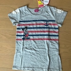 [未使用品] ミッキー半袖シャツ　110サイズ