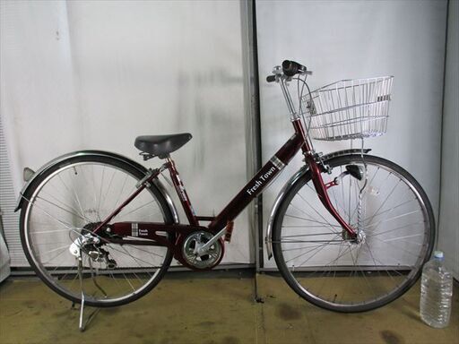 B932　限定特価　整備済み★ 中古自転車 丸石　フレッシュタウン　LEDオートライト　6段【27インチ 】
