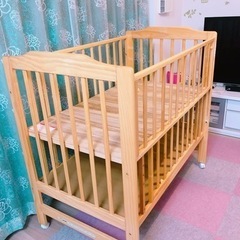 KATOJI ベビーベッド(日本製西川マットレス付き) KATOJI ベビーベッド(日本製西川マットレス付き)