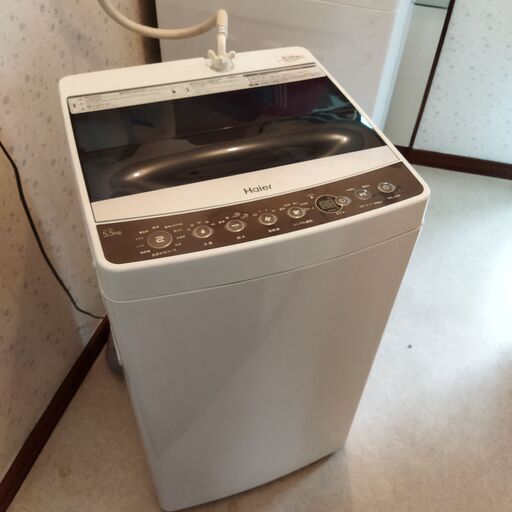 【配送設置込】ハイアール製全自動洗濯機5.5kg　2018年製