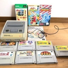 スーパーファミコン☆本体とコントローラー2つ、ソフト10本