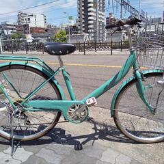 ♪ジモティー特価♪シマノ製外装6段変速＋自動点灯LEDオートライト