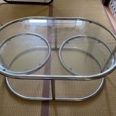 ガラス　ソファーテーブル