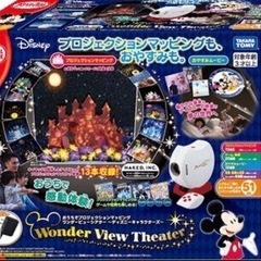 ほぼ新品　タカラトミー ワンダービューシアター ディズニーキャラ...