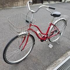 【ネット決済】個人出品 26インチ 自転車 赤