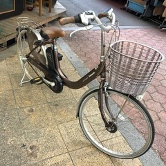 24インチ　軽量電動アシスト自転車　Panasonic バッテリ...