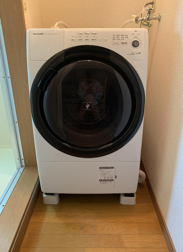 【直接引取限定】2021年製 SHARP ドラム式洗濯機（乾燥機能付き）