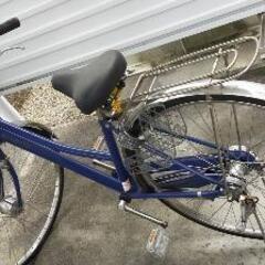【大幅値下げしました！】濃い青色の27インチ自転車 