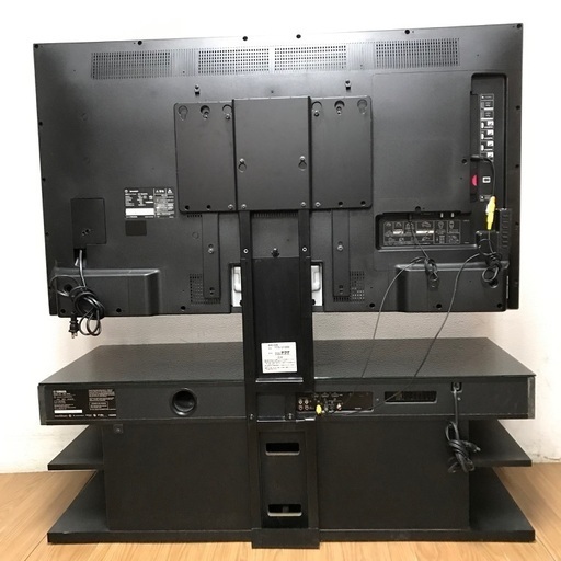 即日受渡❣️国内製造アクオス50型4Kサラウンドシステムラック付 
