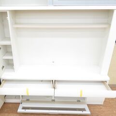 引取限定】TV台 白【小倉南区葛原東】