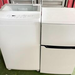福岡市配送設置無料　冷蔵庫、洗濯機セット 福岡市配送設置無料 21年製洗濯機、冷蔵庫セット