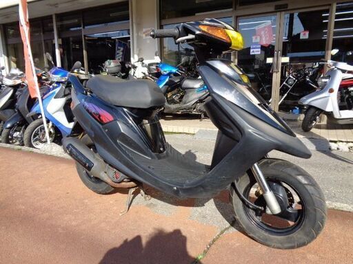 NO.4264　スーパージョグＺＲ （ＪＯＧ） ２サイクル　ハネ付き　ディスクブレーキ　ブラック　☆彡