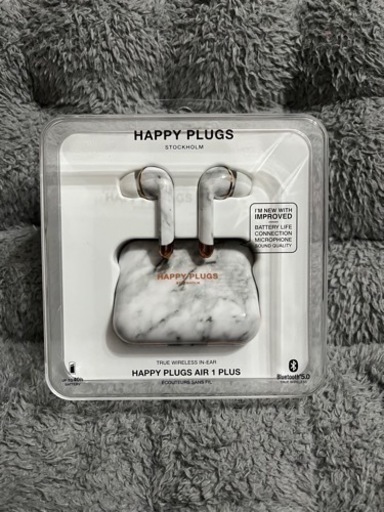 その他 HAPPY PLUGS AIR 1 PLUS IN-EAR WHITE MARBLE