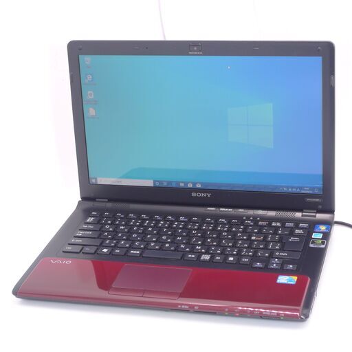 良品 高速SSD 赤 ノートパソコン SONY VPCCW28FJ 14型 Core i3 4GB