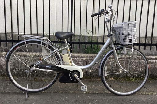 ＜整備・美品＞ヤマハ・電動アシスト自転車 PAS・3段変速 26インチ Ｘ-211・ニッケル水素バッテリー・洗車済