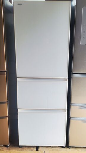TOSHIBA 東芝 ノンフロン 3ドア冷凍冷蔵庫 右開き ホワイト GR-H38SXV 363L 2017年製