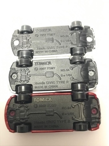 他サイトにて売り切れ】【絶版レア】トミカ ホンダシビックタイプR 3台