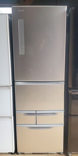 TOSHIBA 東芝 ノンフロン 5ドア冷凍冷蔵庫 タッチパネル GR-H43G 410L 左開き 2017年製