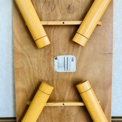 折りたたみテーブル木目調(大)高さ調節可能