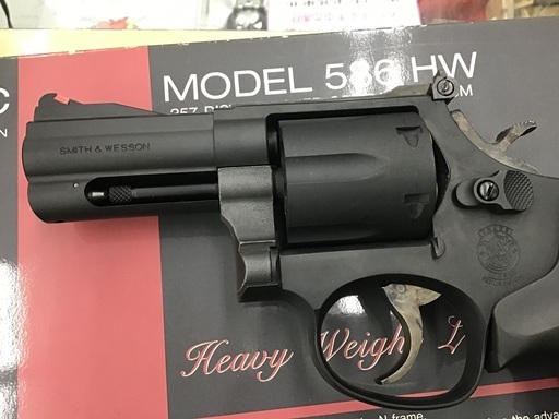 【現状販売】MGC MODEL 586 HW 3インチ モデルガン MGC] S&W M586 コンバット・マグナム 3インチ HW 発火モデルガン 木製