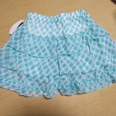 🌠新品🌠キュロット付スカート サイズ150　グリーン
