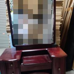 【ネット決済】木製レトロなドレッサー椅子付き