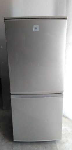 逆輸入 シャープ2ドア冷蔵庫 SJ-PD14Y-N 137L ベージュゴールド 14年製 配送無料 冷蔵庫