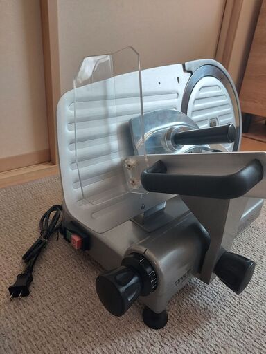 ☆美品☆ ミナト電機工業 業務用ミートスライサー PMS-250F (高 ☆美品☆ ミナト電機工業 業務用ミートスライサー PMS-250F (高