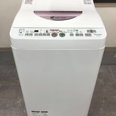 Y　SHARP 洗濯機 ES-TG60L-P　洗濯6.0㎏/乾燥...